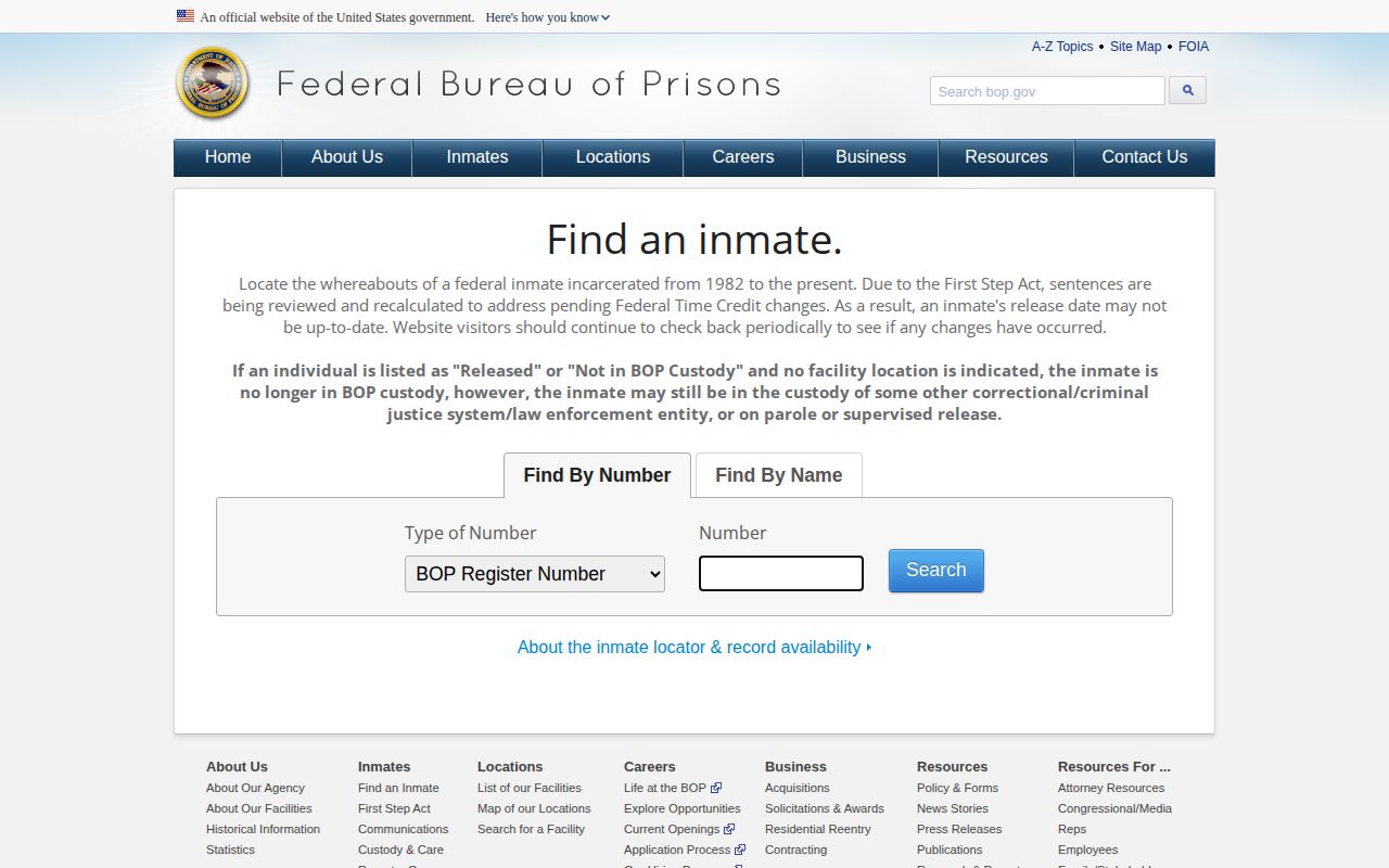 Federal locator distinct from Jackson County recent arrests