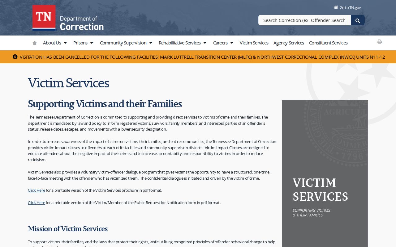 Tennessee custody notification source for Jackson County arrests